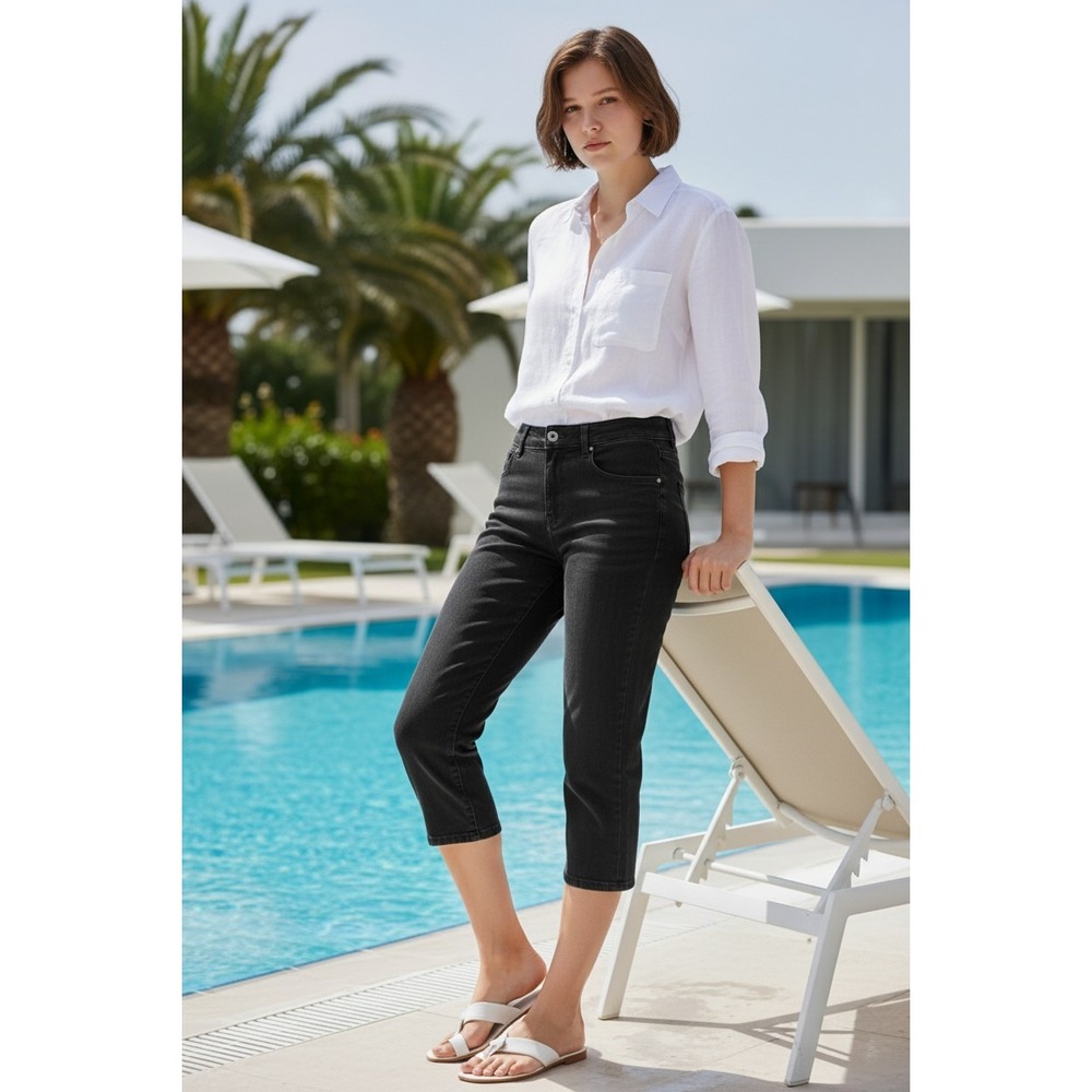 Angels Forever Young Everluxe Sculpt Capri Size 8/29 NWOT